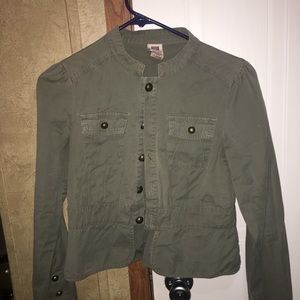 Crop jean jacket
